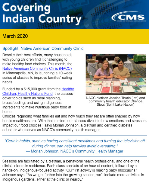 Covering Indian Country – March 2020