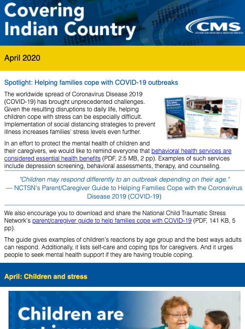 Covering Indian Country – April 2020