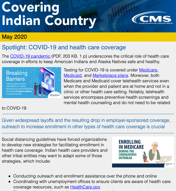 Covering Indian Country – May 2020