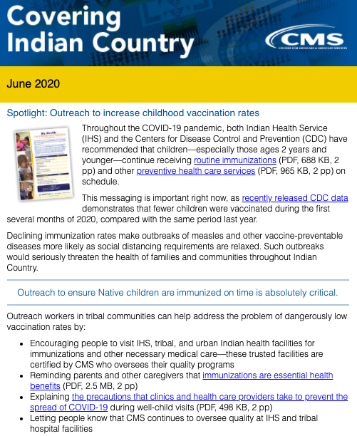 Covering Indian Country – June 2020