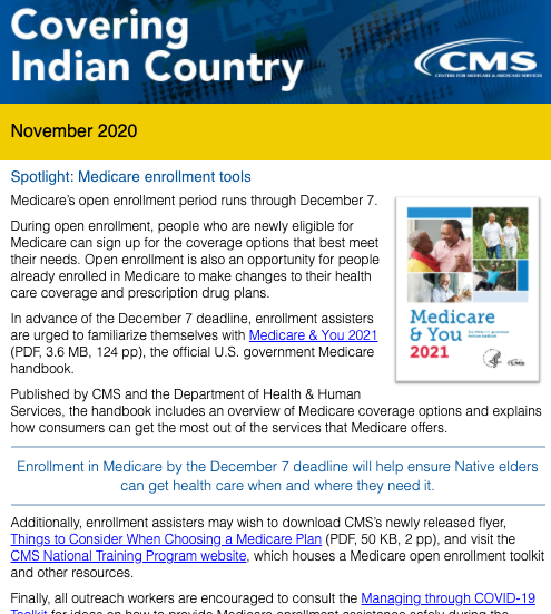 Covering Indian Country – November 2020