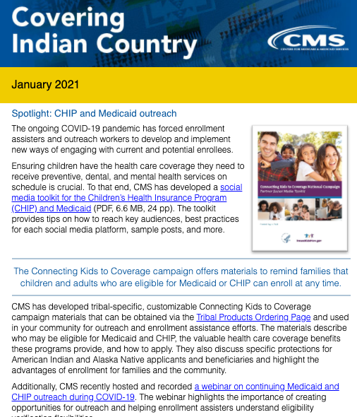 Covering Indian Country – January 2021