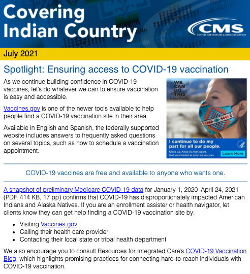 Covering Indian Country – July 2021
