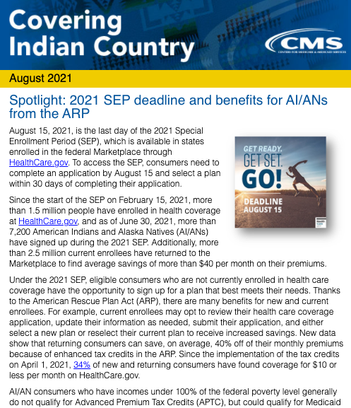 Covering Indian Country – August 2021