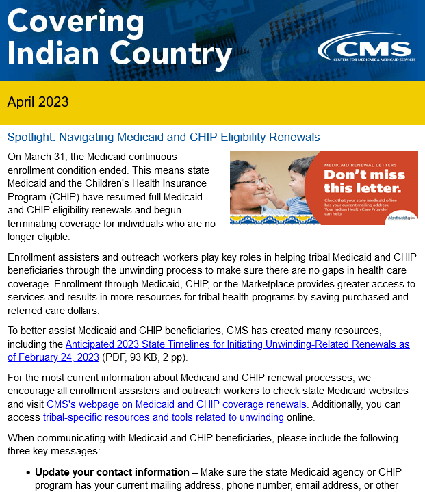 Covering Indian Country – April 2023