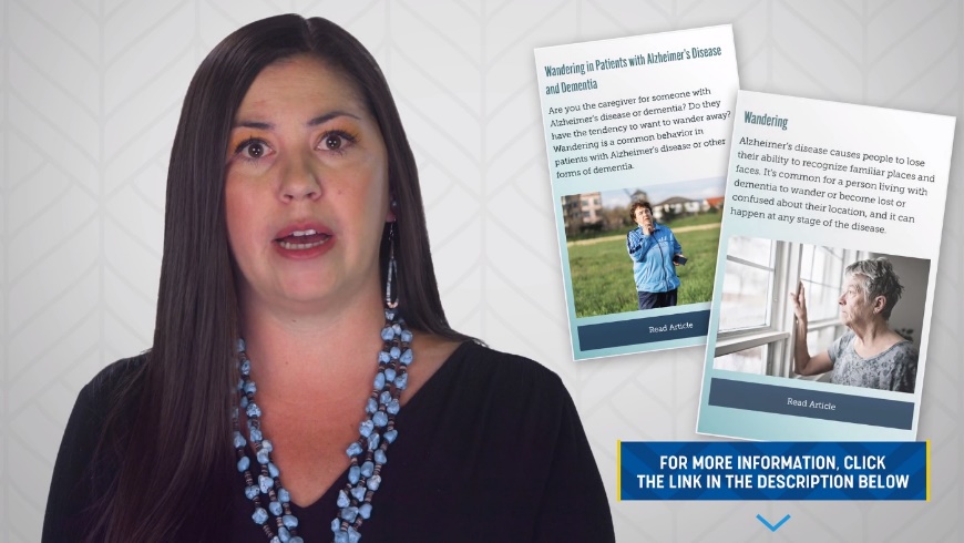 Breana Dorame with image of two articles about wandering
