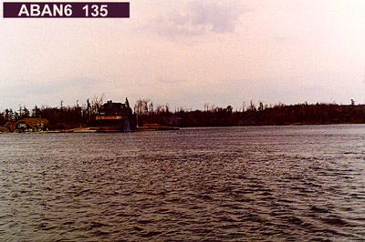 Viewing horizon 135° from Station ABAN6