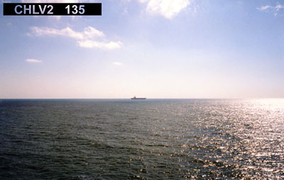 Viewing horizon 135° from Station CHLV2