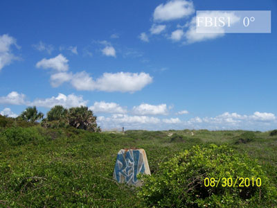 Viewing horizon 0° from Station FBIS1