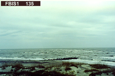 Viewing horizon 135° from Station FBIS1
