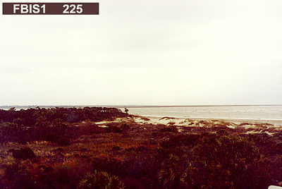 Viewing horizon 225° from Station FBIS1