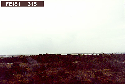 Viewing horizon 315° from Station FBIS1