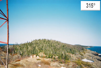 Viewing horizon 315° from Station PILM4