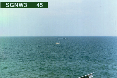 Viewing horizon 45° from Station SGNW3