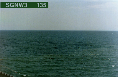 Viewing horizon 135° from Station SGNW3