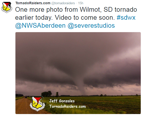 Tornado Picture from @TornadoRaiders