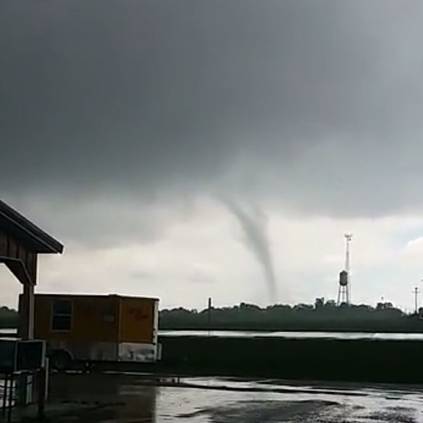 Picture of the Tornado looking just to the east of Waubay