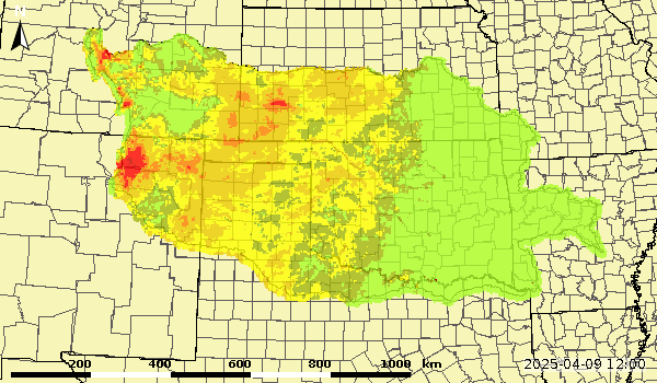 Upper/Lower Total Zone Soil Moisture