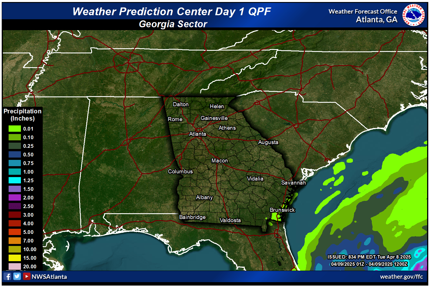 WPC Rainfall Forecast Day 1