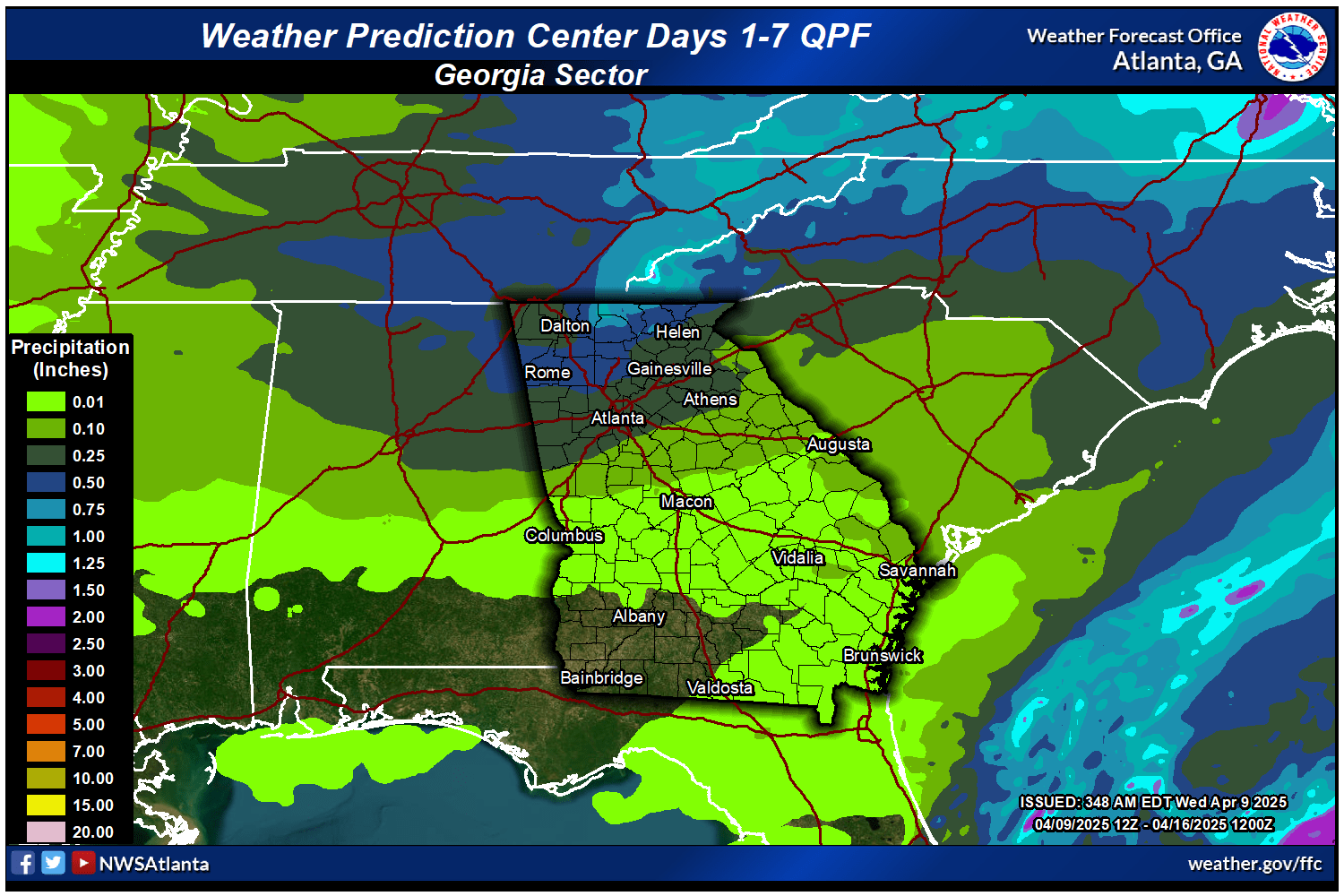 Rainfall Day 1-7 Forecast