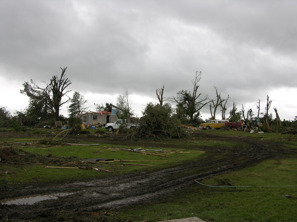 Picture of damage from EF3 Polk Tornado. Photo by NWS staff.