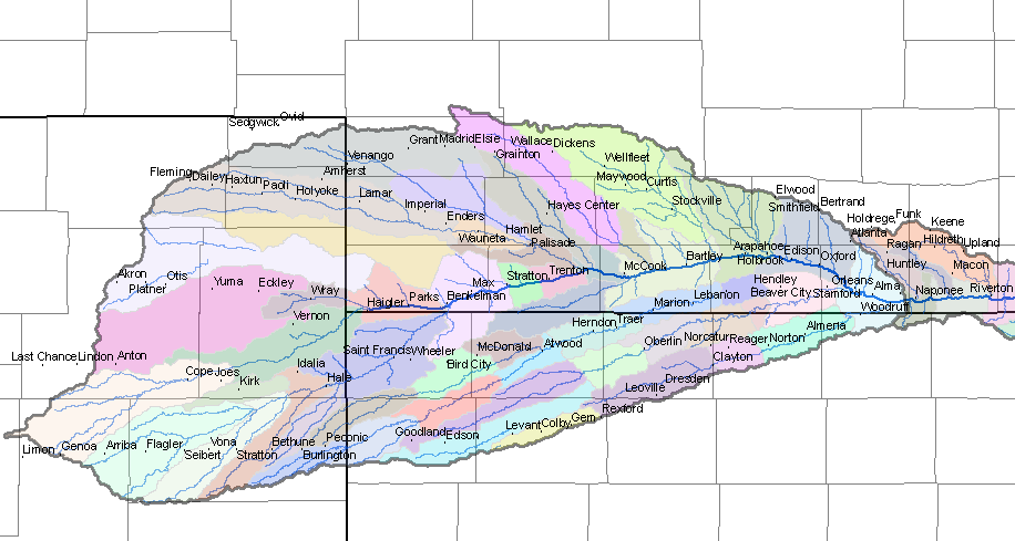 Republican River towns