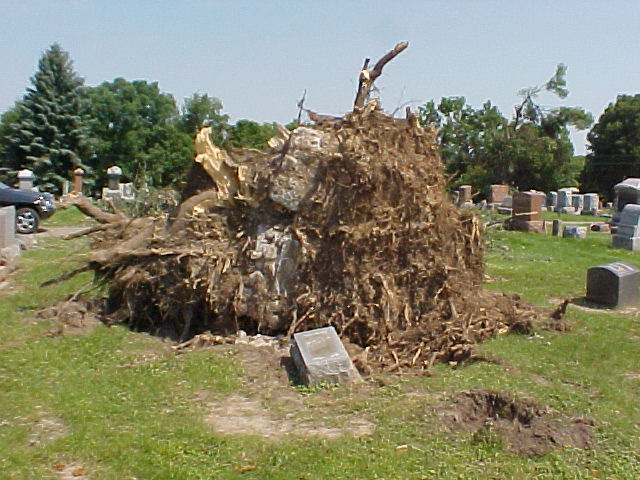Peru tornado damage May 30, 2004