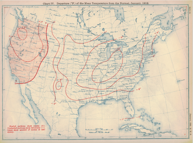 Mean Temperature Departure from Normal