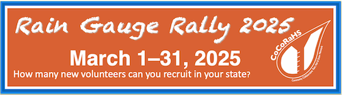 Each year, there is a major push to recruit CoCoRaHS observers in March.