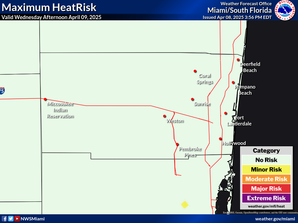 Maximum HeatRisk for Day 2