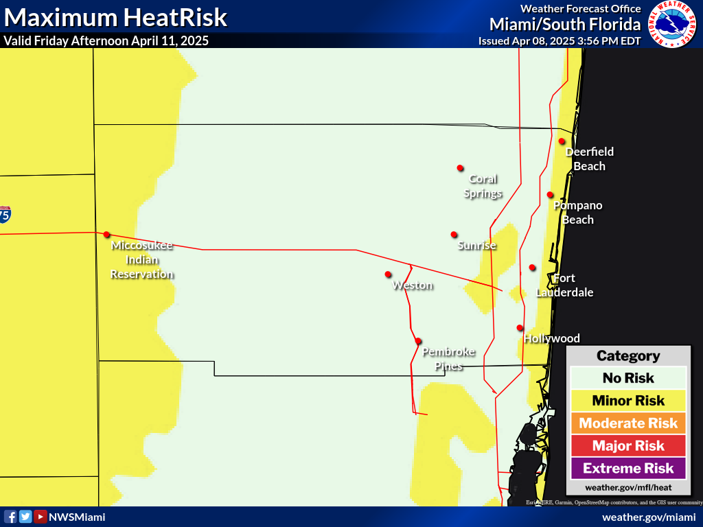 Maximum HeatRisk for Day 4