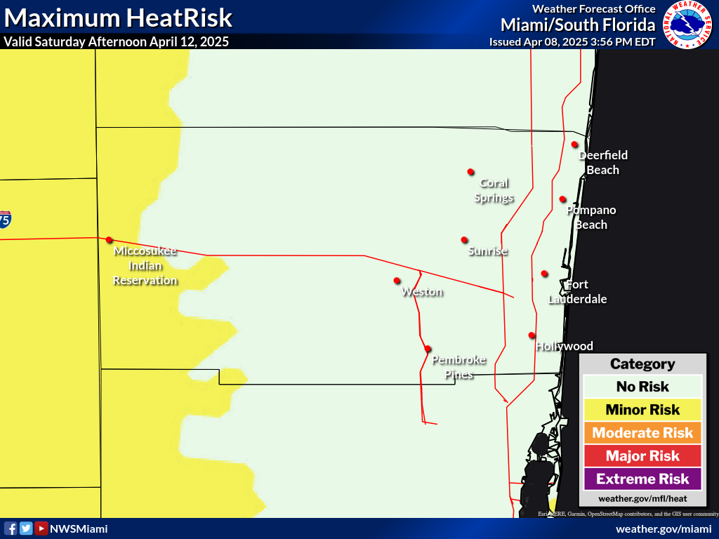 Maximum HeatRisk for Day 5