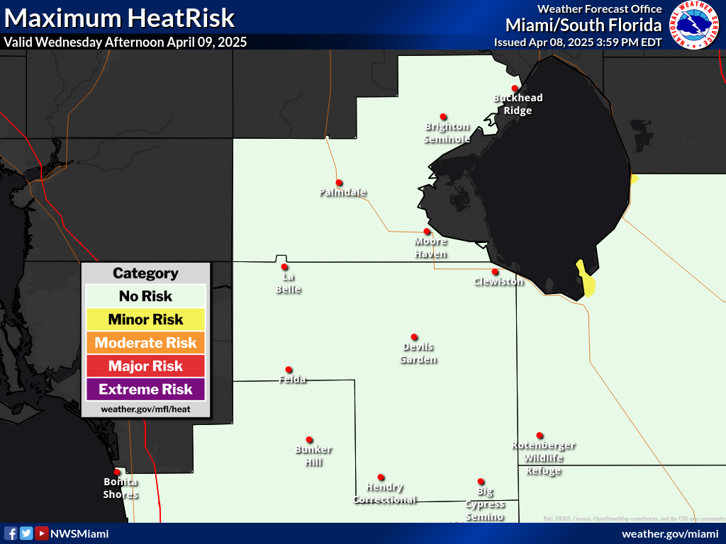 Maximum HeatRisk for Day 2
