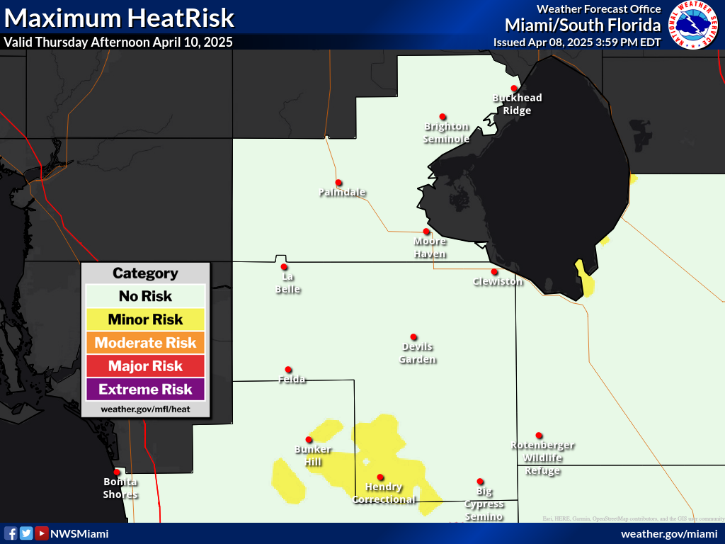 Maximum HeatRisk for Day 3