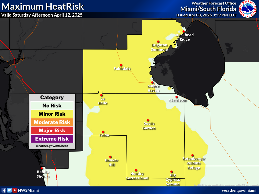Maximum HeatRisk for Day 5