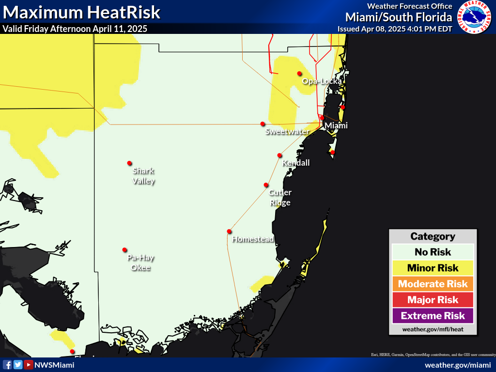 Maximum HeatRisk for Day 4