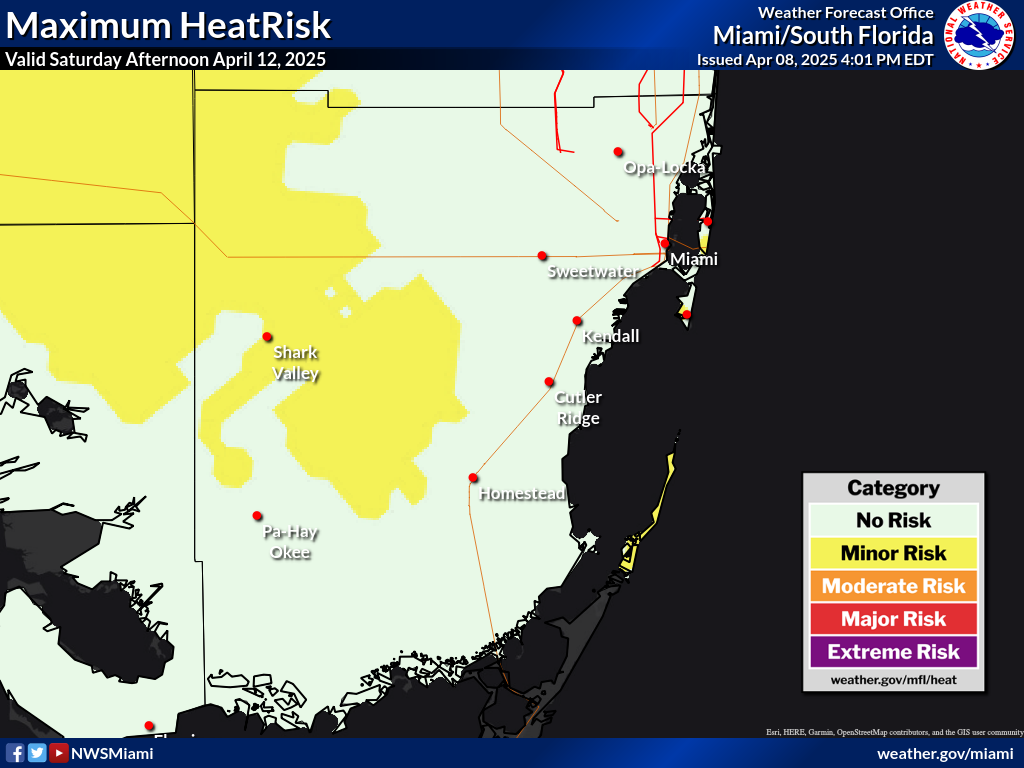 Maximum HeatRisk for Day 5