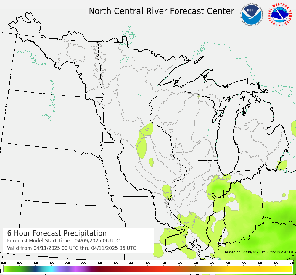 6-hour QPF for 7th Period 