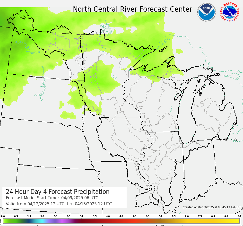 Day 4 24 hour QPF