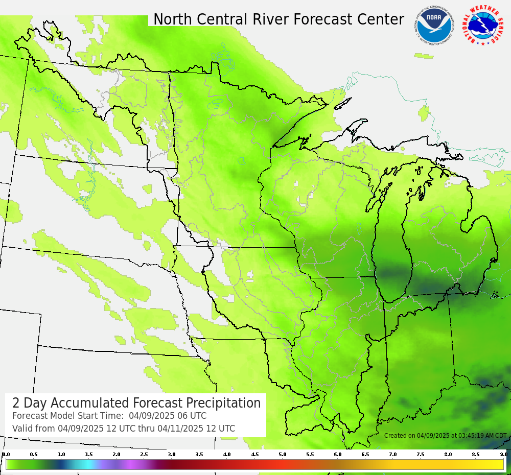 2 Day Total QPF