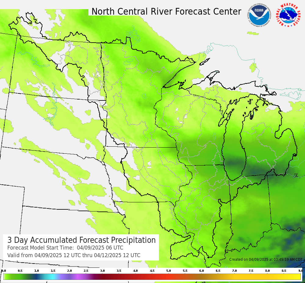 3 Day Total QPF