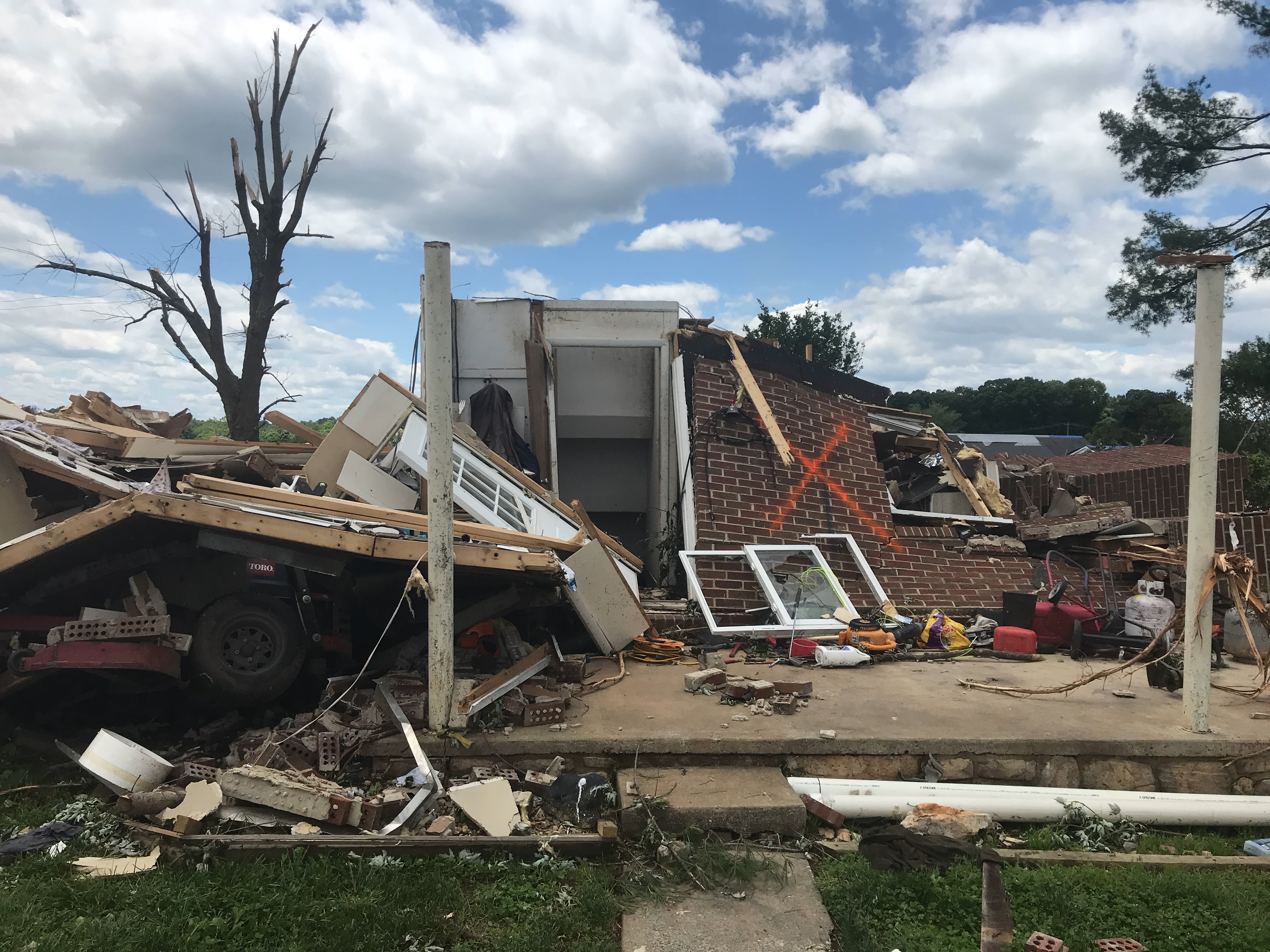 Another shot of destroyed home