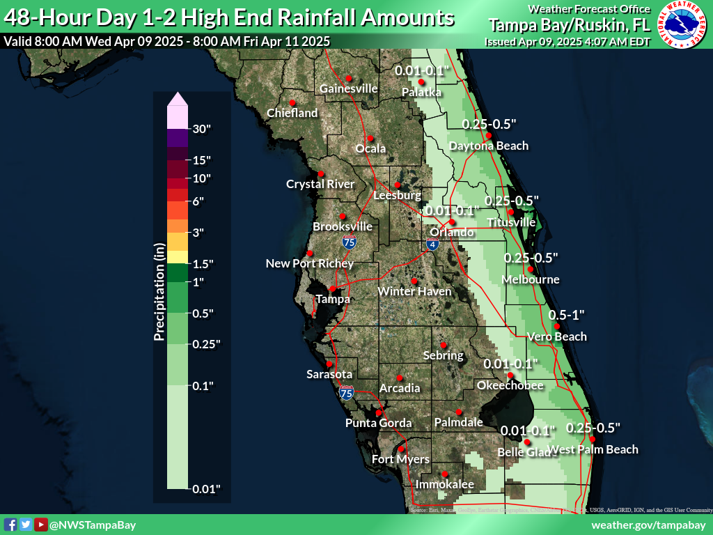Greatest Possible Rainfall for Day 1-2