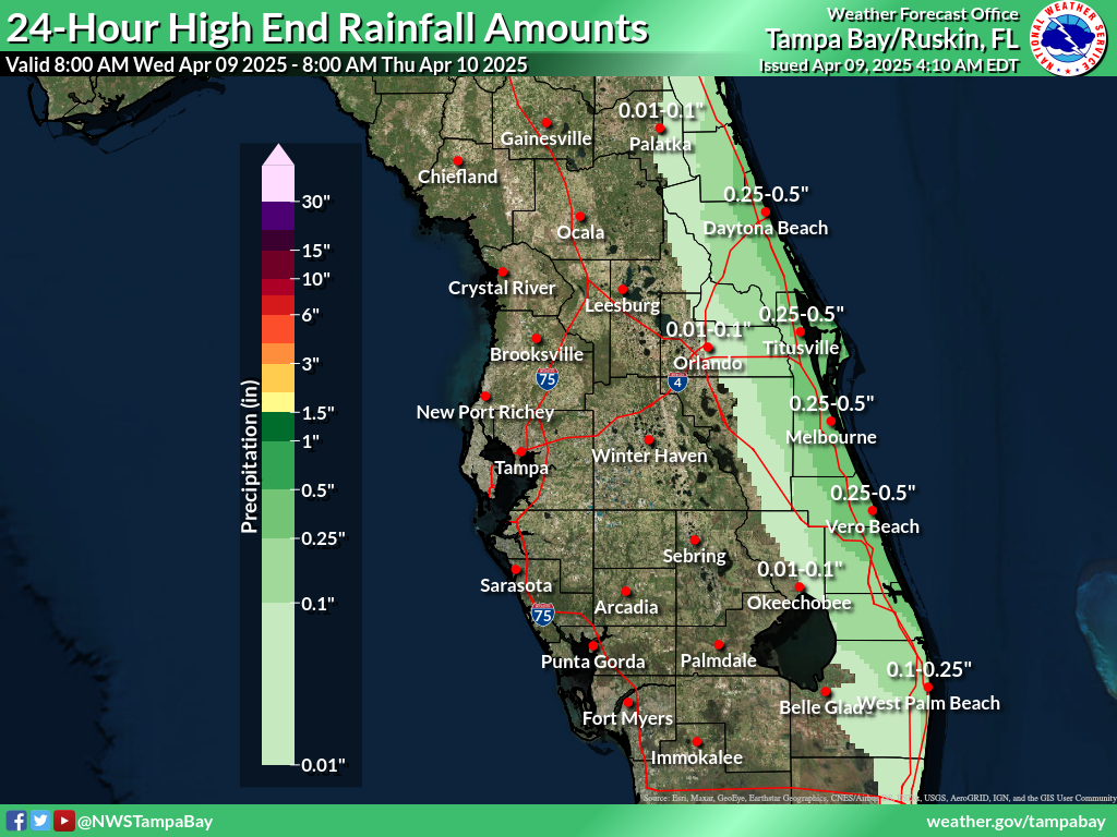 Greatest Possible Rainfall for Day 1