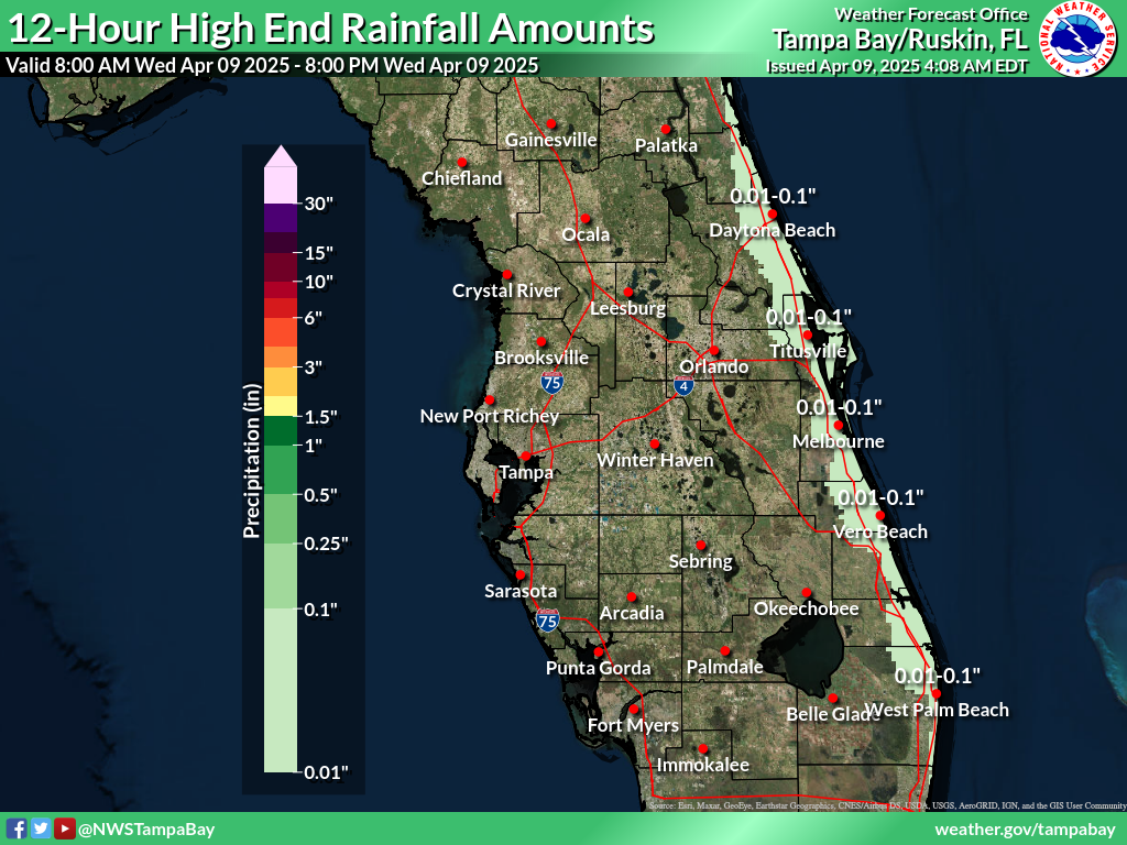 Greatest Possible Rainfall for Day 1