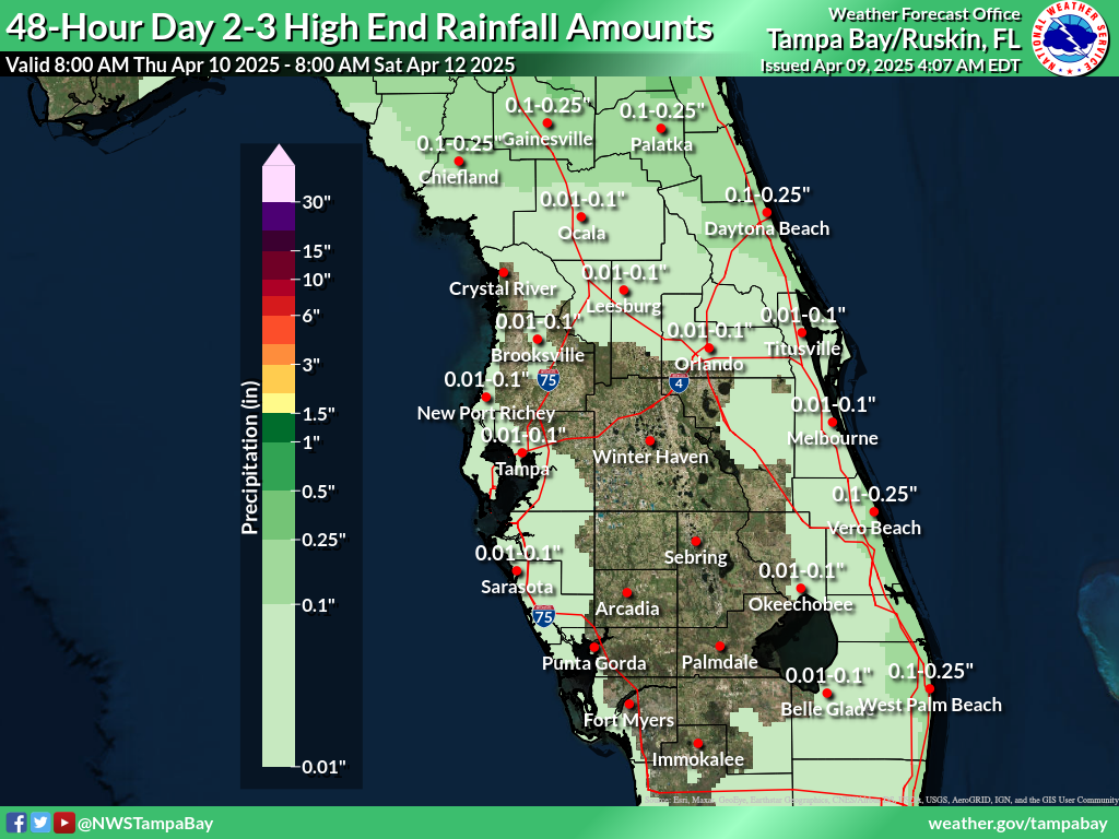 Greatest Possible Rainfall for Day 2-3