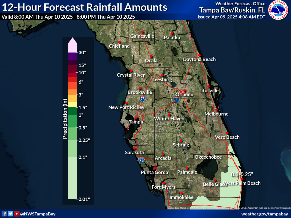 Expected Rainfall for Day 2