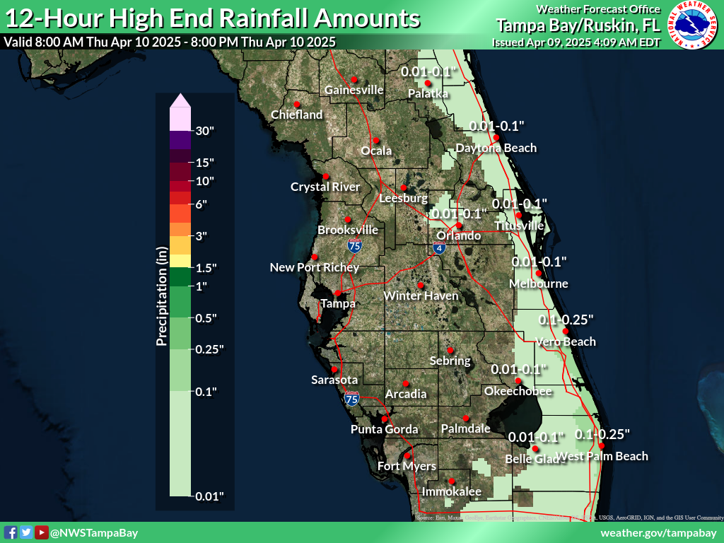 Greatest Possible Rainfall for Day 2