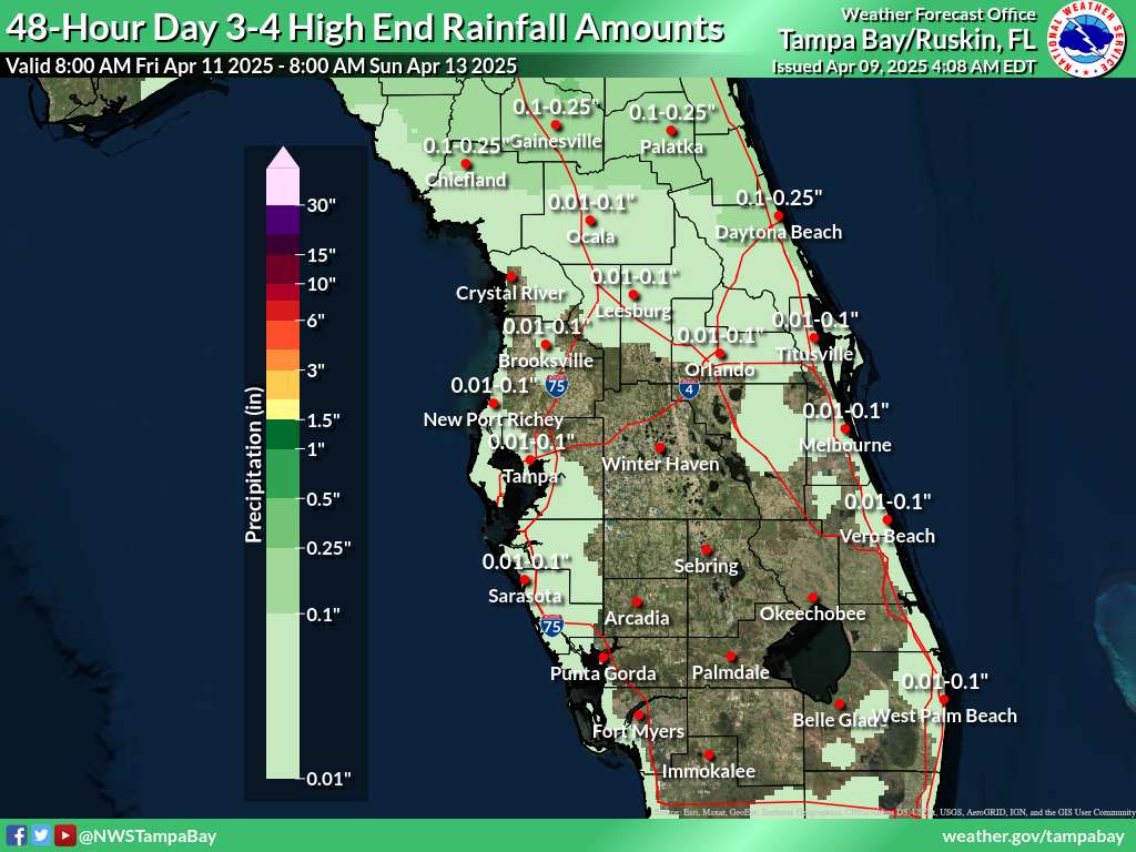Greatest Possible Rainfall for Day 3-4
