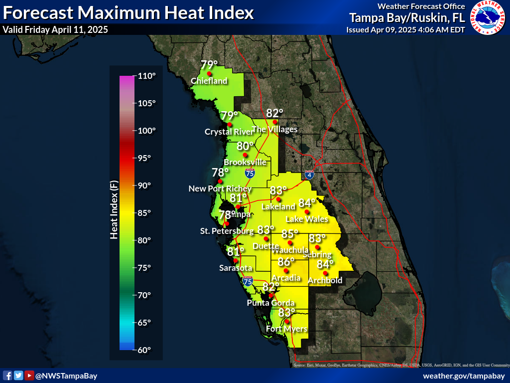 Maximum Heat Index for Day 3